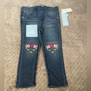 5/$20 Floral Embroidered Character Jeans